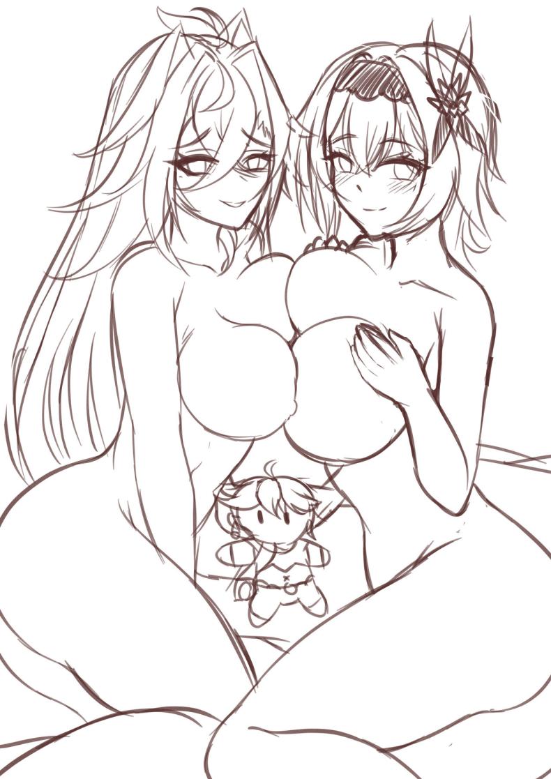 สองสาวสองสไตล์ [BruLee] Hot and Cold Sunyata (Genshin Impact) – สองสาวสองสไตล์ [BruLee] Hot and Cold Sunyata (Genshin Impact) หน้า 1