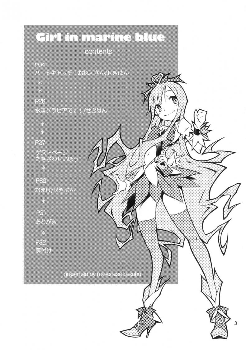 พี่คนนี้เข้าใจดี (C78) [Mayonnaise Bakufu (Sekihan)] Girl in marine blue * (Heart Catch Precure!) – พี่คนนี้เข้าใจดี (C78) [Mayonnaise Bakufu (Sekihan)] Girl in marine blue (Heart Catch Precure!) – ตอนที่ 1 หน้า 2