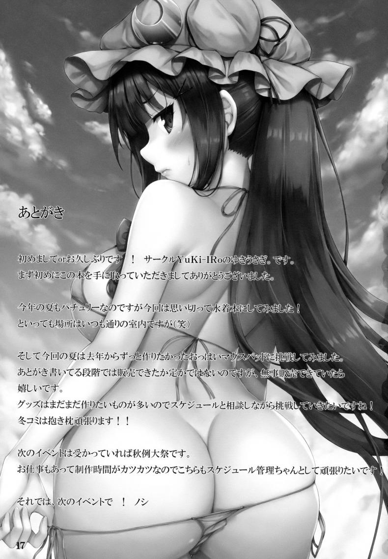 นายหญิงเบิ้มๆคือลือกับคนใช้ของเธอ(C94) [YuKi-IRo (Yukiusagi.)] Tokonatsu Majutsu (Touhou Project) – นายหญิงเบิ้มๆคือลือกับคนใช้ของเธอ(C94) [YuKi-IRo (Yukiusagi.)] Tokonatsu Majutsu (Touhou Project) – ตอนที่ 1 หน้า 15