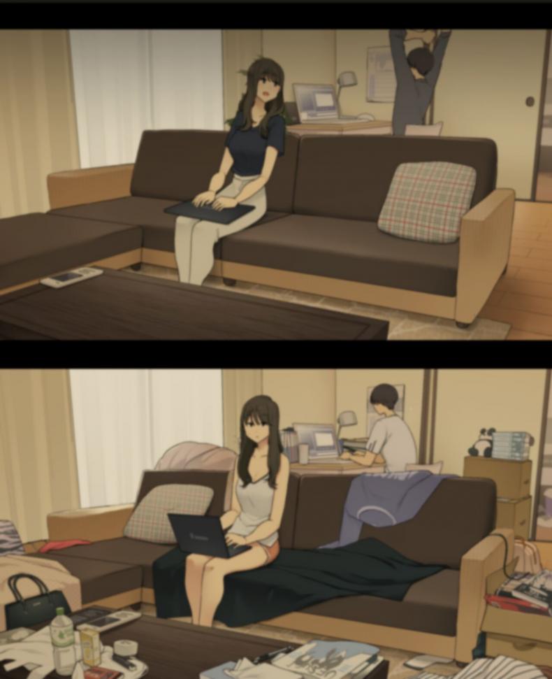 1 เดือน vs 1 ปี ของคู่รัก [Wakamatsu] Dousei Seikatsu Ikkagetsume to Ichinen Ato, Asaokite kara Shuushin made no Hikaku A Day in the Life of a Couple_ Their First Month Living Together vs One Year Later – 1 เดือน vs 1 ปี ของคู่รัก [Wakamatsu] Dousei Seikatsu Ikkagetsume to Ichinen Ato, Asaokite kara Shuushin made no Hikaku A Day in the Life of a Couple_ Their First Month Living Together vs One Year Later หน้า 12