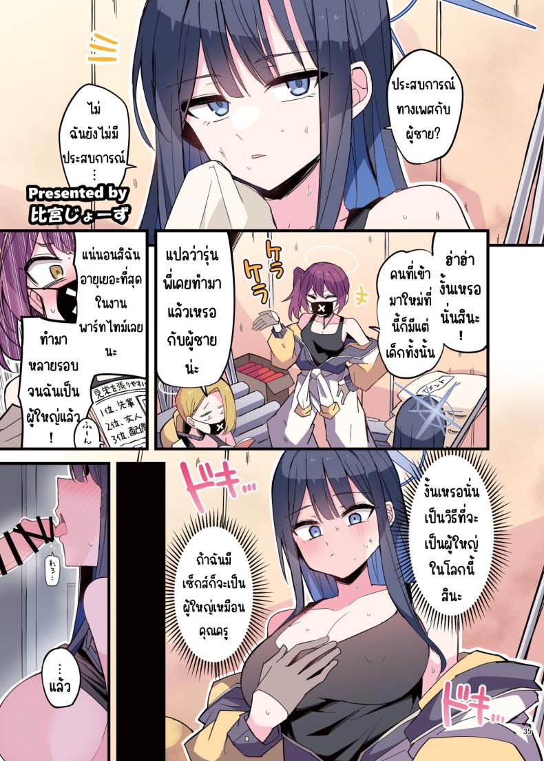 งานฉลองหลังเทศกาล [Kakuzatou (Various)] BluArch Icha Love Ero Goudou _Zetsurin Taisai Kouyasai_ (Blue Archive) – งานฉลองหลังเทศกาล [Kakuzatou (Various)] BluArch Icha Love Ero Goudou _Zetsurin Taisai Kouyasai_ (Blue Archive) หน้า 32