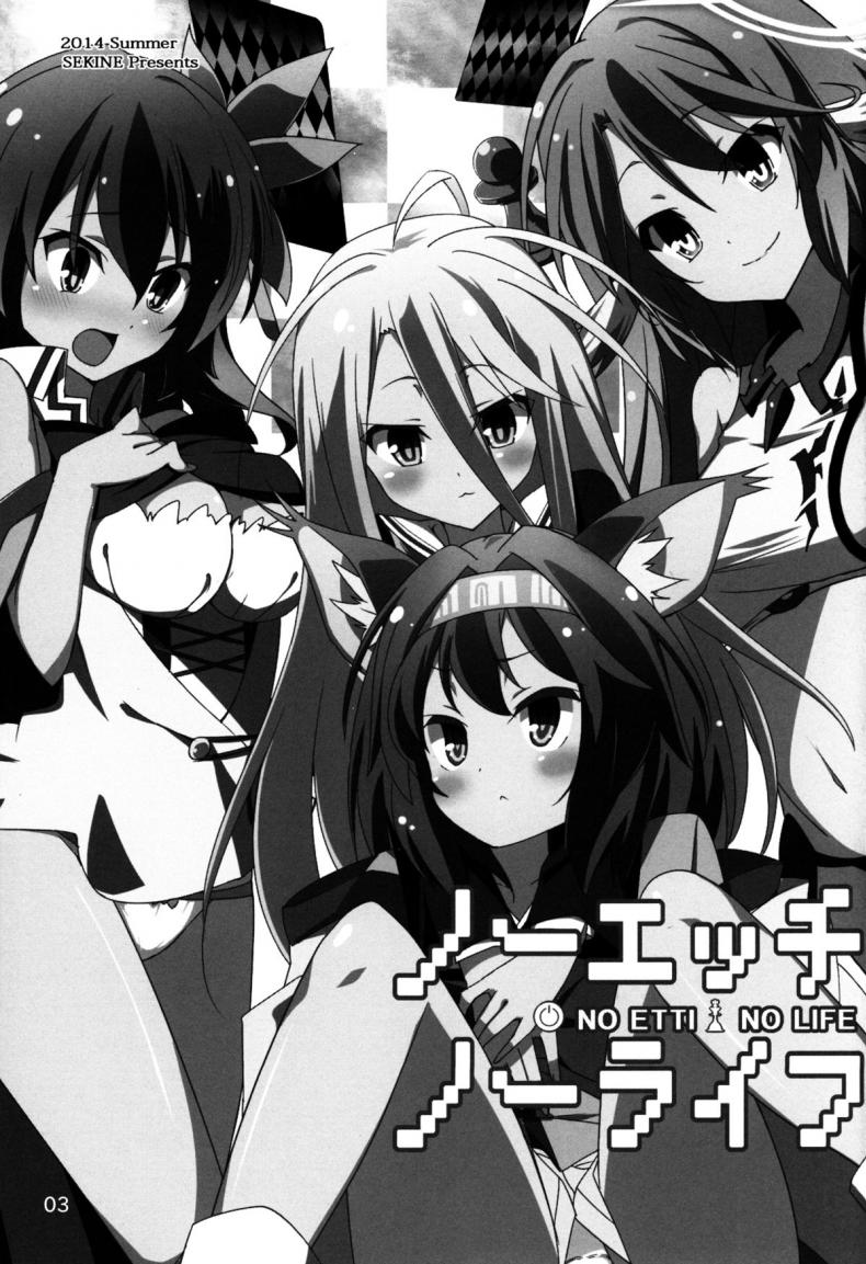 เกมบนเตียง แตกก่อนแพ้ (C86) [Sekine (Sekine Hajime)] No Ecchi No Life (No Game No Life) – เกมบนเตียง แตกก่อนแพ้ (C86) [Sekine (Sekine Hajime)] No Ecchi No Life (No Game No Life) หน้า 2