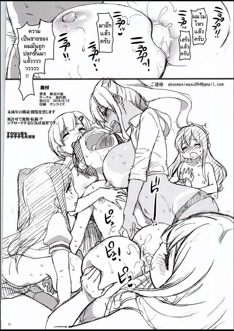 ปลุกความเป็นชายในตัวคุณ (C94) [Okina Keikaku (Shiwasu no Okina)] Sunohara Sou De Chichichichi Mitainano (Sunohara-sou no Kanrinin-san) – ปลุกความเป็นชายในตัวคุณ (C94) [Okina Keikaku (Shiwasu no Okina)] Sunohara Sou De Chichichichi Mitainano (Sunohara-sou no Kanrinin-san) หน้า 12