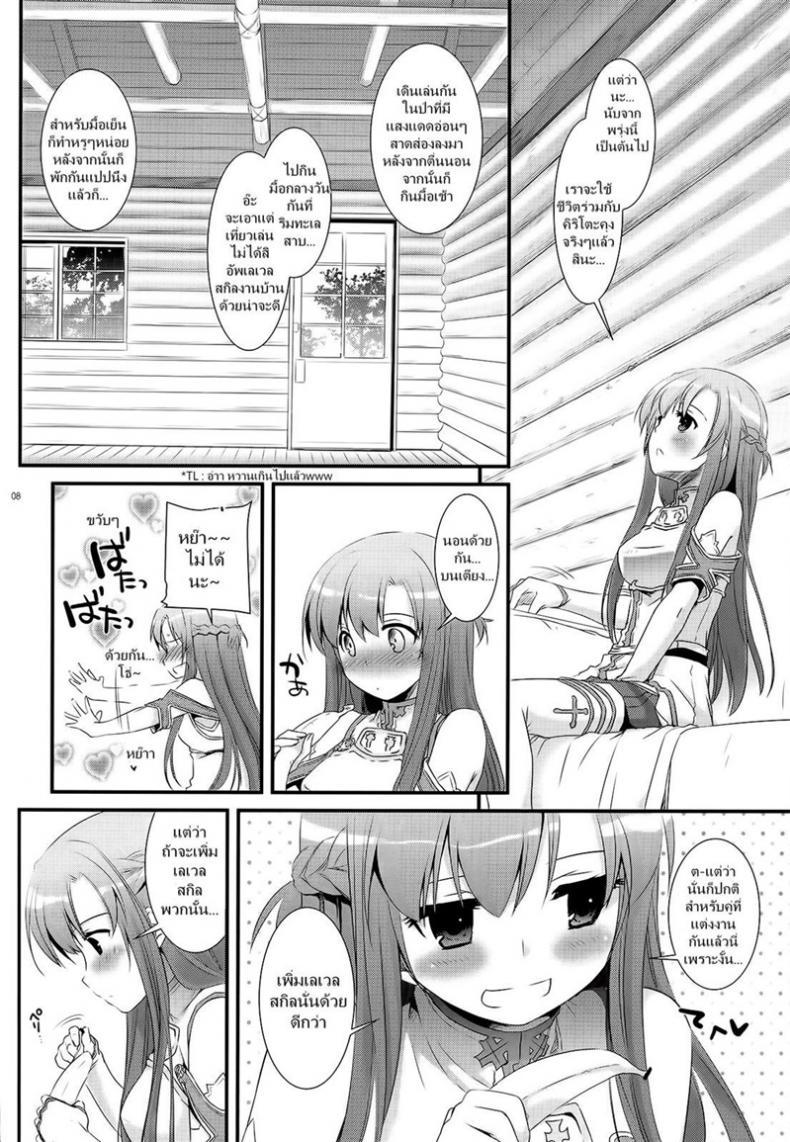 จูบไม่พอ ขอต่อเลย [Digital Lover (Nakajima Yuka)] D.L. action 71 (Sword Art Online) – จูบไม่พอ ขอต่อเลย [Digital Lover (Nakajima Yuka)] D.L. action 71 (Sword Art Online) หน้า 8