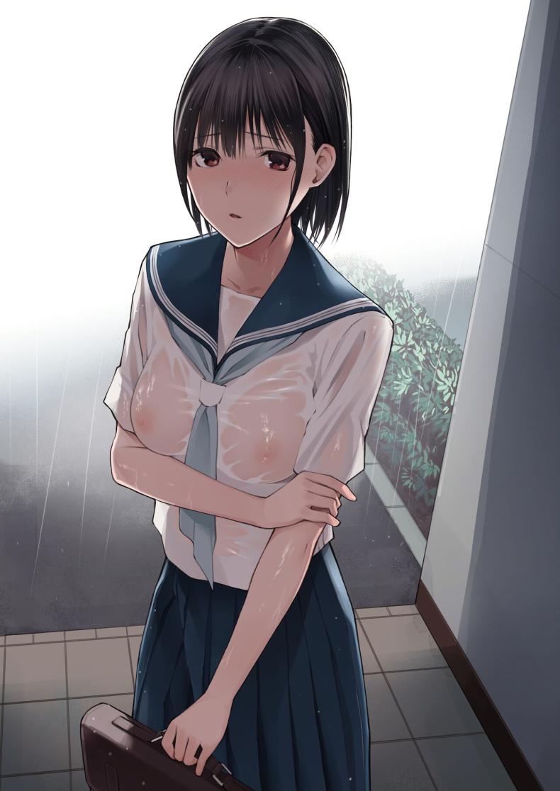 ในวันที่ฝนตก [Team☆Lucky] Ame no Hi wa, Honnori Chikubi – ในวันที่ฝนตก [Team☆Lucky] Ame no Hi wa, Honnori Chikubi หน้า 1