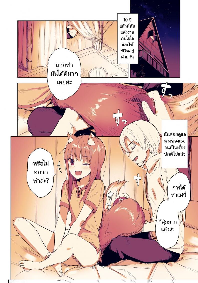 ความรักและความใส่ใจของสาวหมาป่า[Ajisaidenden (Kawakami Rokkaku, Takanashi Rei)] Wacchi to Shippori Kezukuroi Hon Affectionate Grooming With Me (Spice and Wolf) – ความรักและความใส่ใจของสาวหมาป่า[Ajisaidenden (Kawakami Rokkaku, Takanashi Rei)] Wacchi to Shippori Kezukuroi Hon Affectionate Grooming With Me (Spice and Wolf) หน้า 1