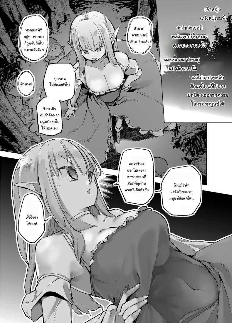 เจรจาสันติกับชาวเอลฟ์ [Kaede Momiji (Shijokko)] Elf no Hime no Hokori ni Kakete Taemasu For the pride of the elf princess, I will endure – เจรจาสันติกับชาวเอลฟ์ [Kaede Momiji (Shijokko)] Elf no Hime no Hokori ni Kakete Taemasu For the pride of the elf princess, I will endure หน้า 2