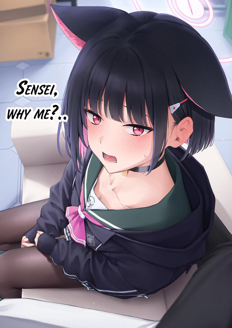 ทำไมต้องเป็นฉันด้วยล่ะคะ (C103) [Titano-makhia (Mikaduchi)] Sensei, Doushite Watashi nano Sensei, why me (Blue Archive) – ทำไมต้องเป็นฉันด้วยล่ะคะ (C103) [Titano-makhia (Mikaduchi)] Sensei, Doushite Watashi nano Sensei, why me (Blue Archive) หน้า 1