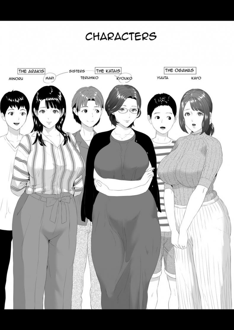 มาเป็นหมู่ คู่ชู้แม่ [Hy-dou (Hyji)] Kinjo Yuuwaku Godou Onsen Ryokou Hen | Neighborhood Seduction Joint Hot Spring Trip – มาเป็นหมู่ คู่ชู้แม่ [Hy-dou (Hyji)] Kinjo Yuuwaku Godou Onsen Ryokou Hen | Neighborhood Seduction Joint Hot Spring Trip หน้า 2