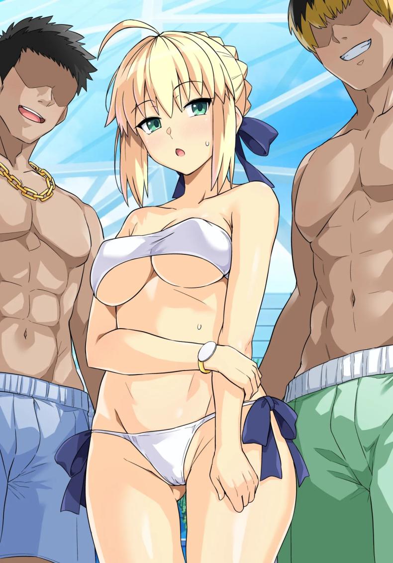 คุณเซเบอร์ในสระว่ายน้ำ[Royal Bitch (haruhisky)] Saber-san Yarimoku Nanpamachi Pool Hen (Fate stay night) – คุณเซเบอร์ในสระว่ายน้ำ[Royal Bitch (haruhisky)] Saber-san Yarimoku Nanpamachi Pool Hen (Fate stay night) หน้า 53