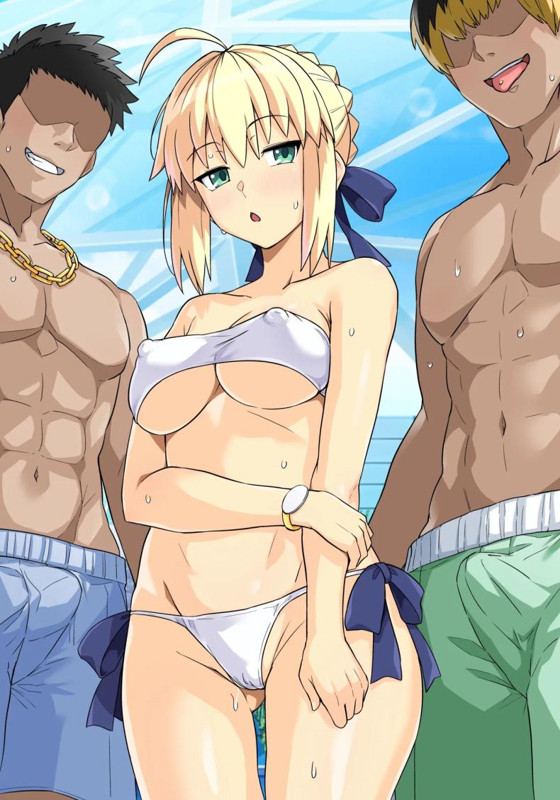 คุณเซเบอร์ในสระว่ายน้ำ[Royal Bitch (haruhisky)] Saber-san Yarimoku Nanpamachi Pool Hen (Fate stay night) – คุณเซเบอร์ในสระว่ายน้ำ[Royal Bitch (haruhisky)] Saber-san Yarimoku Nanpamachi Pool Hen (Fate stay night) หน้า 63